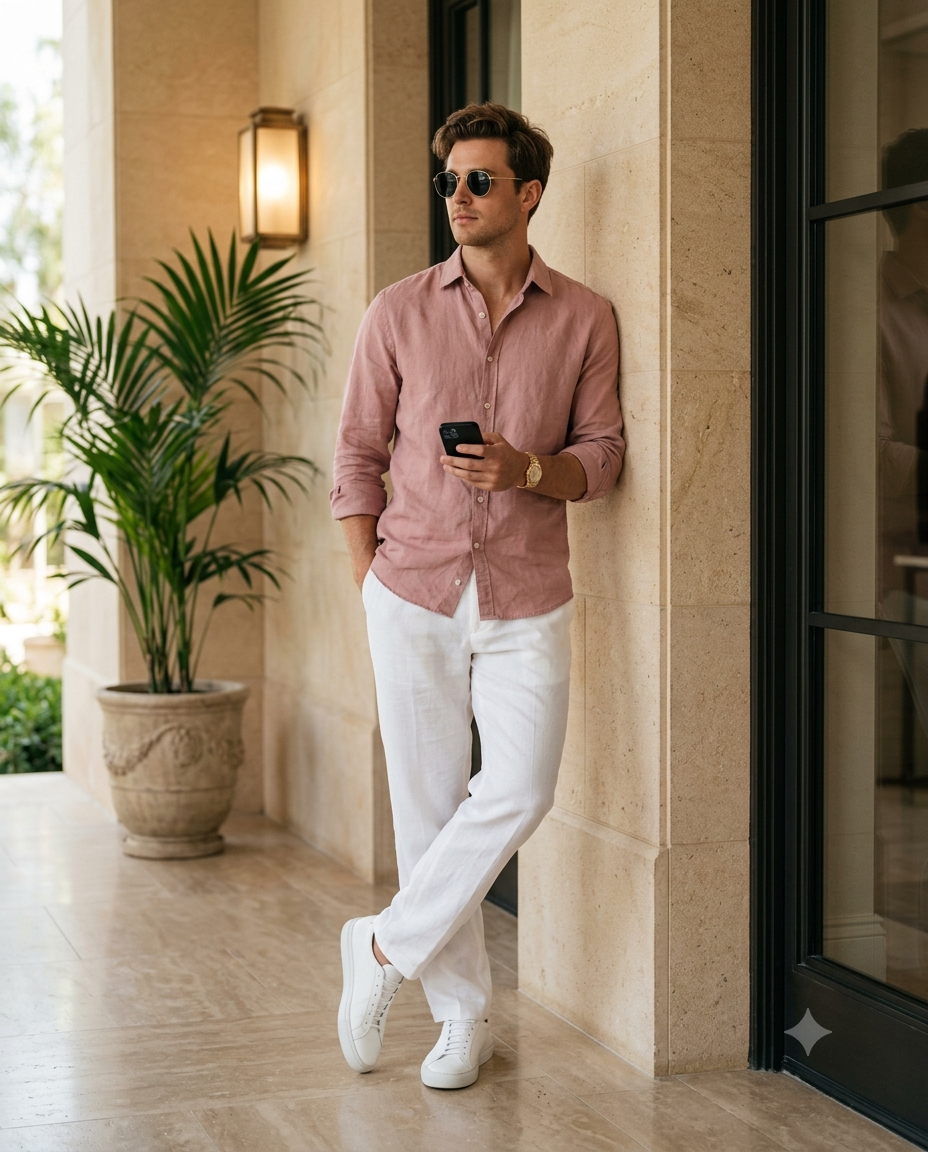 Casual Summer Fashion Men's Portrait