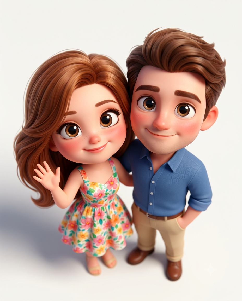 Chibi-Inspired Couple