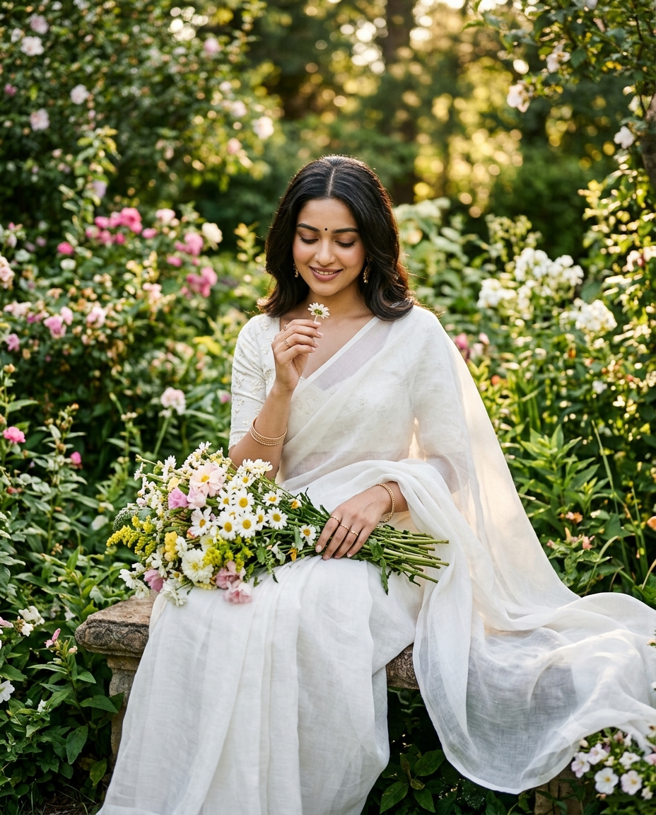 Ethereal Grace in the Garden